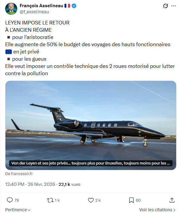 Francois Asselineau: LEYEN IMPOSE LE RETOUR...