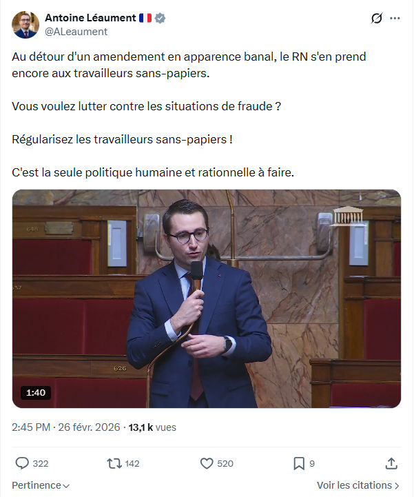 Antoine Léaument: Au détour d'un amendement en apparence banal...