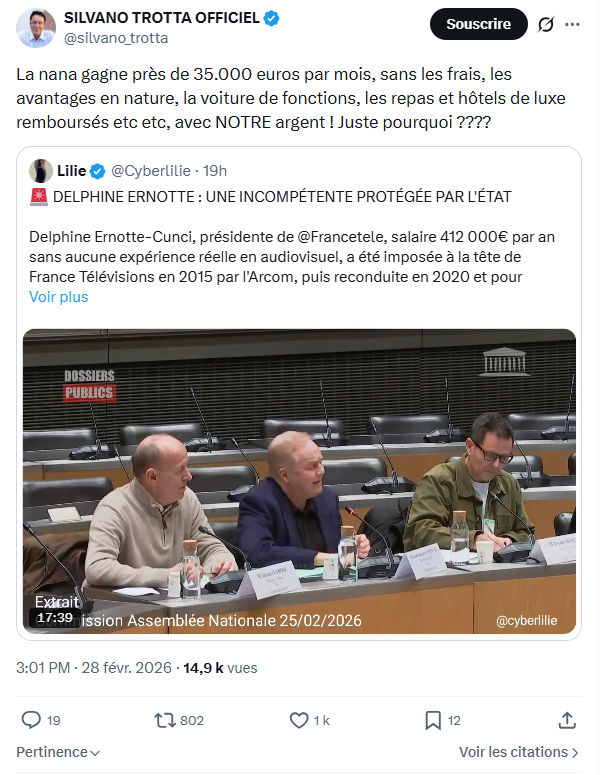 Silvano Trotta: La nana gagne près de 35.000 euros par mois...