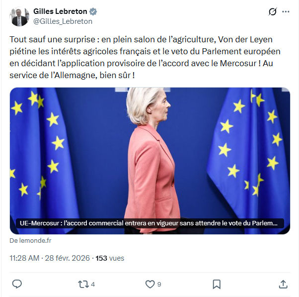Gilles Lebreton: Tout sauf une surprise...
