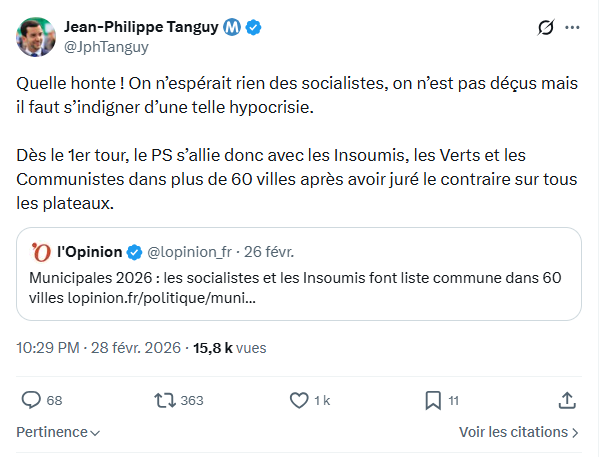 Jean-Philippe Tanguy: Quelle honte ! On n’espérait rien des socialistes...