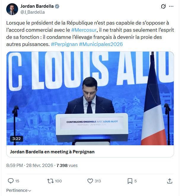 Jordan Bardella: Lorsque le président de la République...