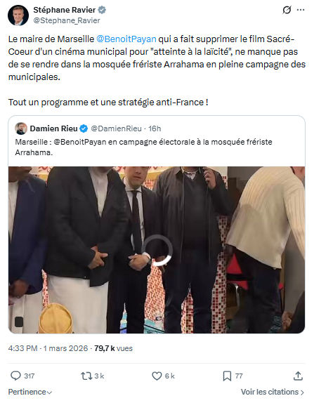 Stéphane Ravier: Le maire de Marseille...