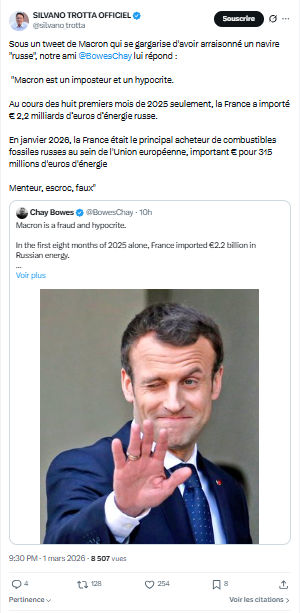 Silvano Trotta: Sous un tweet de Macron...