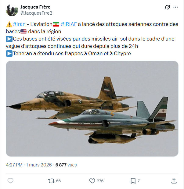 Jacques Frère: #Iran - L'aviation...