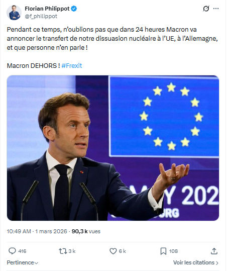 Florian Philippot: Pendant ce temps, n’oublions pas que dans 24 heures...