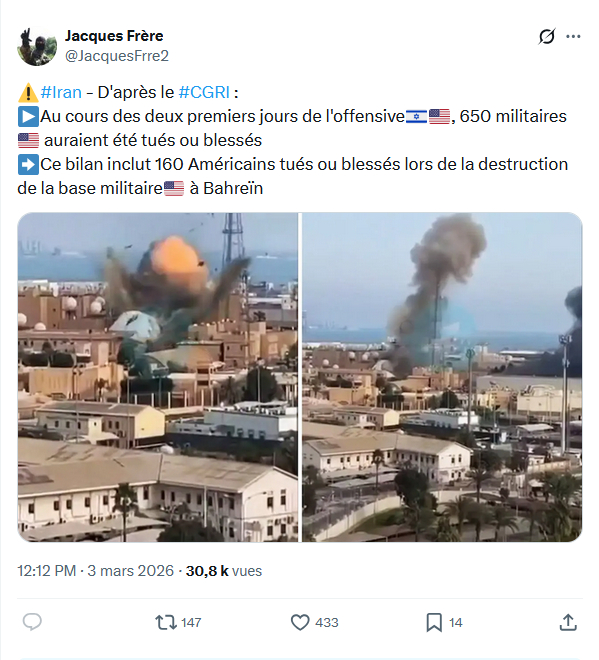 Jacques Frère: #Iran - D'après le #CGR...