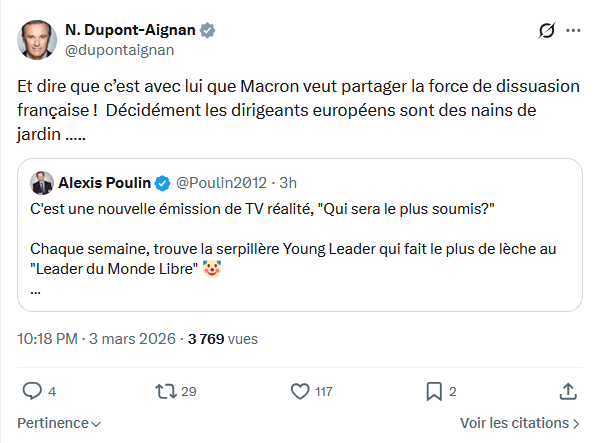 Nicolas Dupont-Aignan: Et dire que c’est avec lui que Macron...