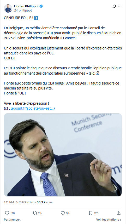 Florian Philippot: CENSURE FOLLE...