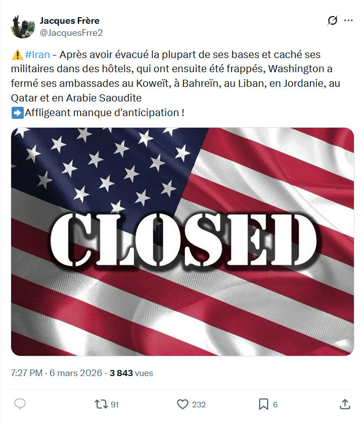 Jacques Frère: #Iran - Après avoir évacué la plupart...