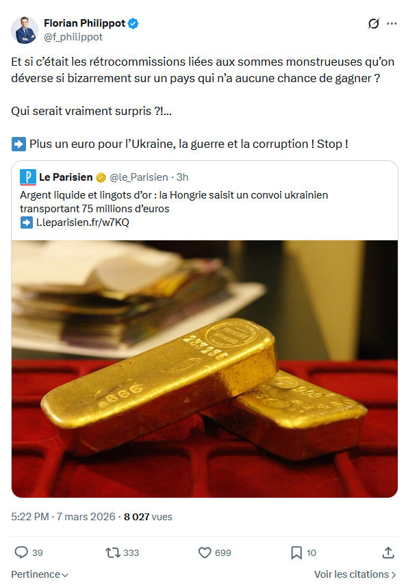 Florian Philippot: Et si c’était les rétrocommissions liées aux sommes...