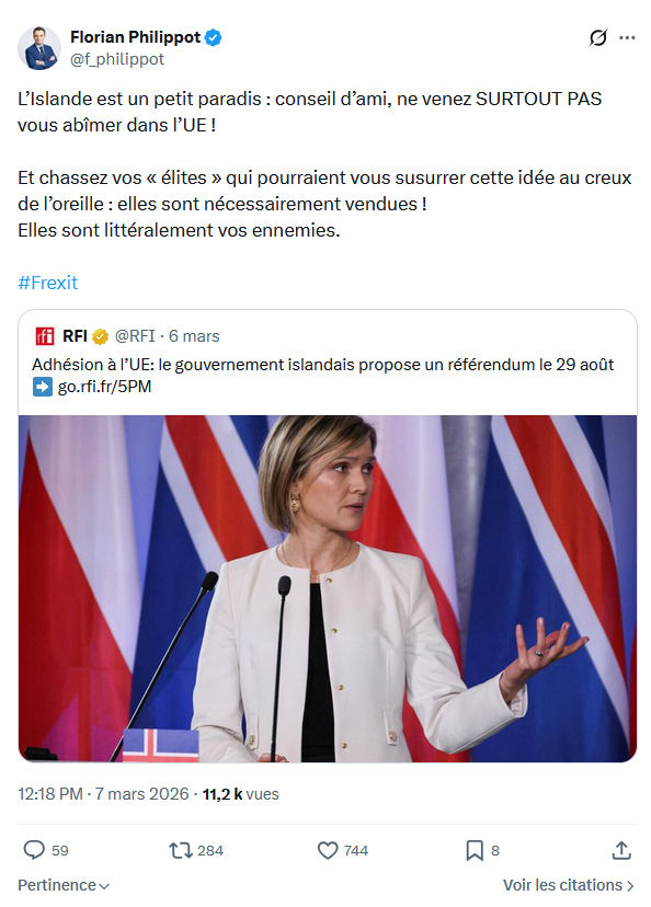 Florian Philippot: L’Islande est un petit paradis...