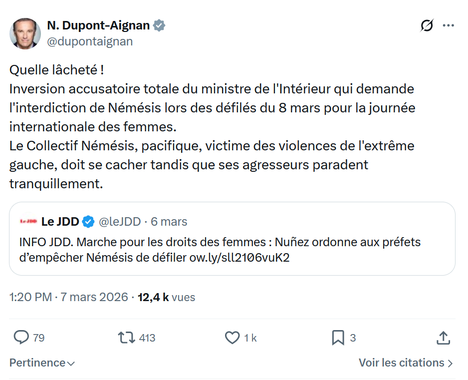 Nicolas Dupont-Aignan: Quelle lâcheté...