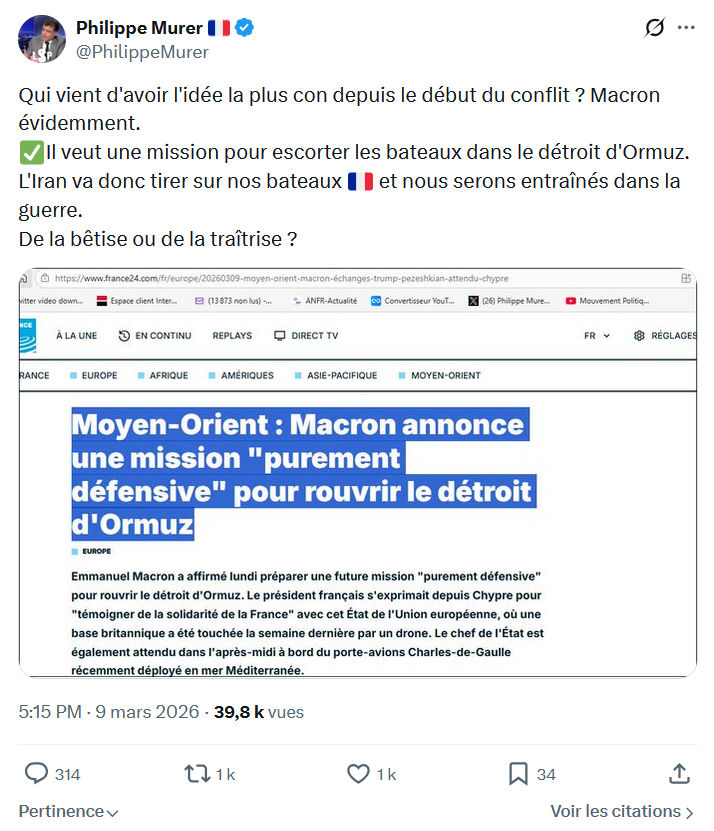 Philippe Murer: Qui vient d'avoir l'idée la plus con depuis...