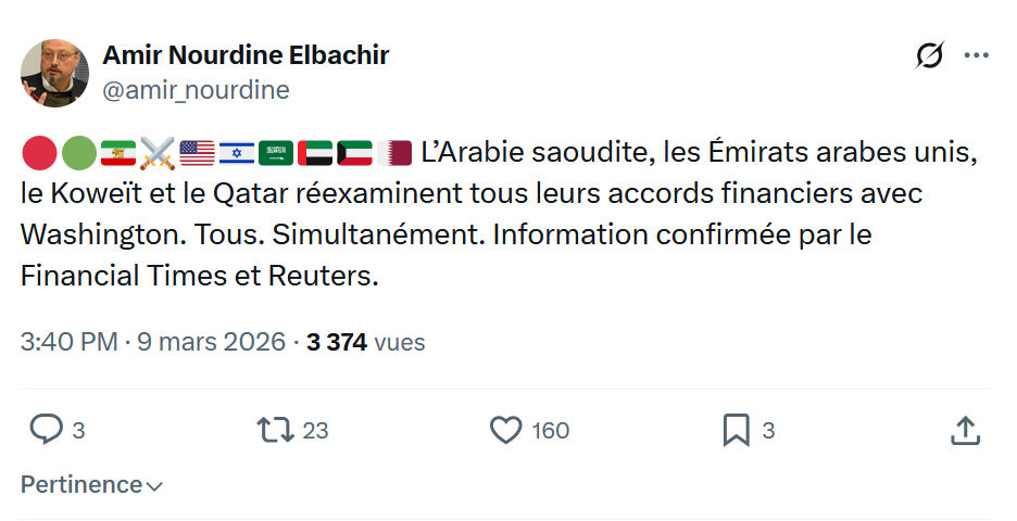 Amir Nourdine Elbachir: L’Arabie saoudite, les Émirats arabes...