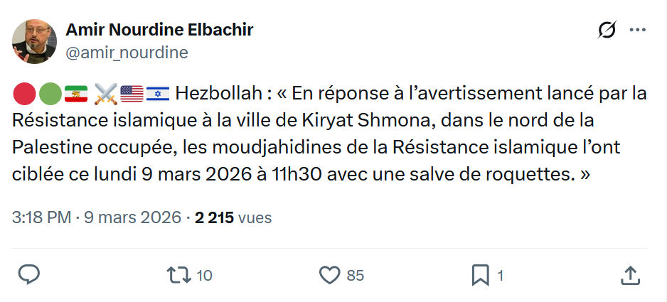Amir Nourdine Elbachir: Hezbollah...