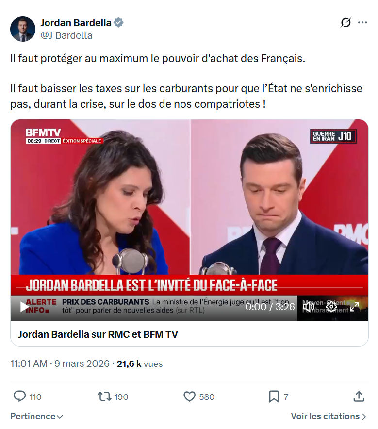 Jordan Bardella: Il faut protéger au maximum le pouvoir...