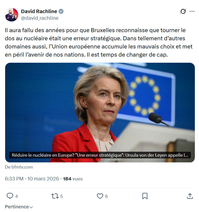 David Rachline: Il aura fallu des années pour que Bruxelles...