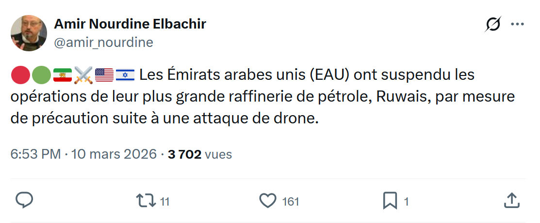 Amir Nourdine Elbachir: Les Émirats arabes unis...