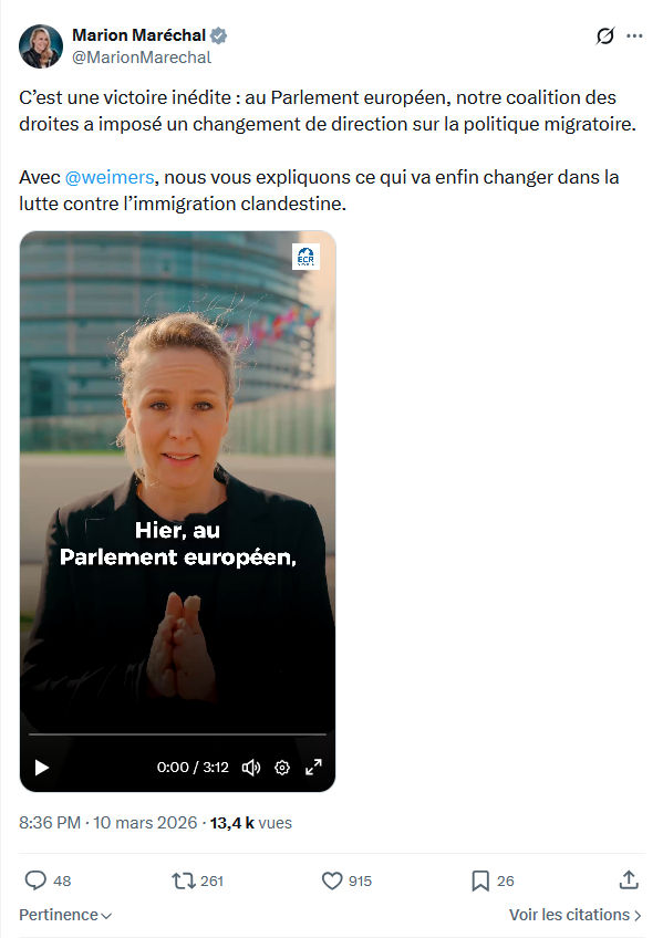 Marion Maréchal- Le Pen: C’est une victoire inédite...