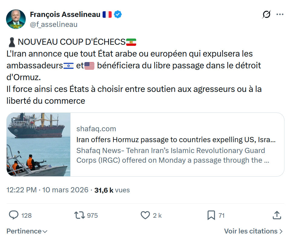 Francois Asselineau: NOUVEAU COUP D'ÉCHECS...