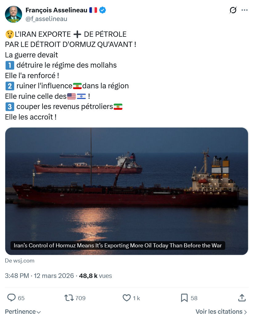 Francois Asselineau: L'IRAN EXPORTE...