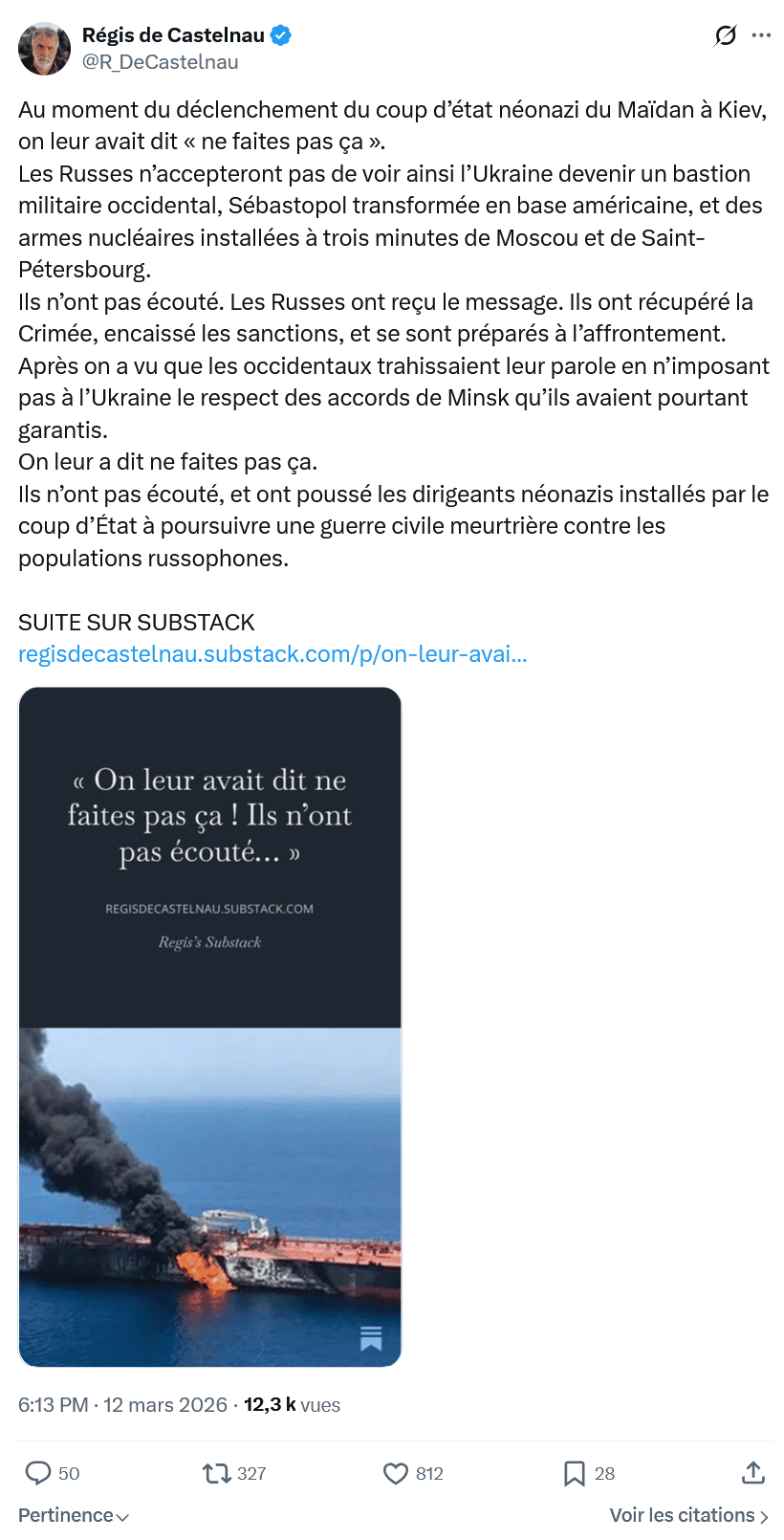 Régis de Castelnau: Au moment du déclenchement...