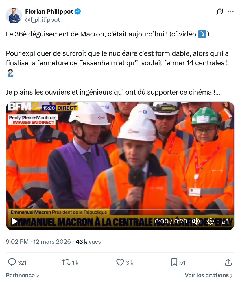 Florian Philippot: Le 36è déguisement de Macron...