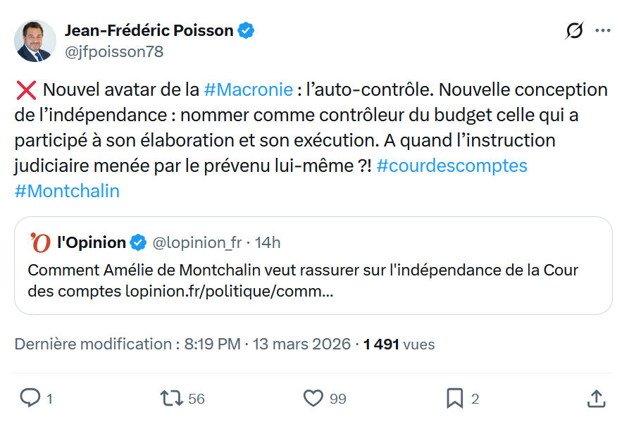 Jean-Frédéric Poisson: Nouvel avatar de la #Macronie…