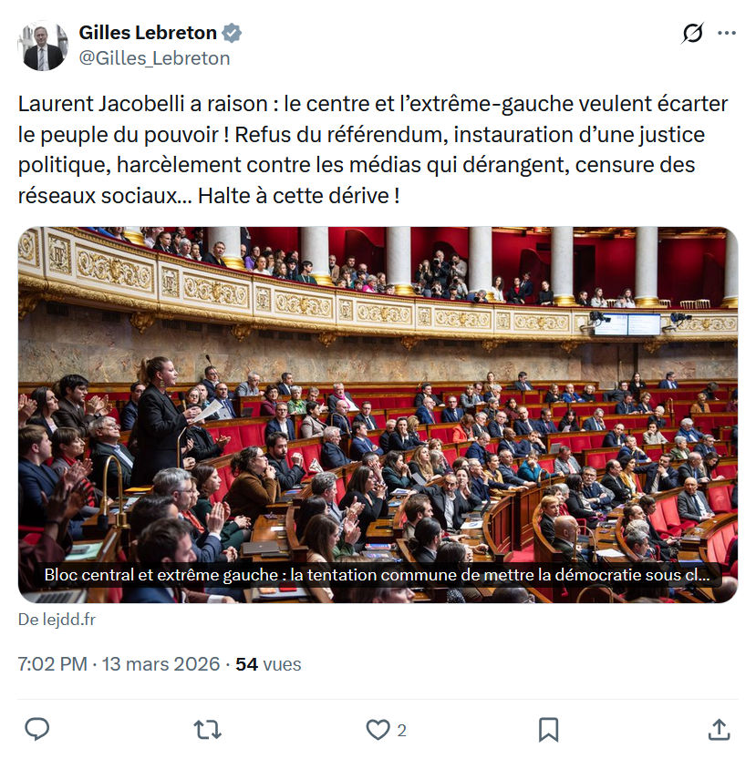 Gilles Lebreton: Laurent Jacobelli a raison…