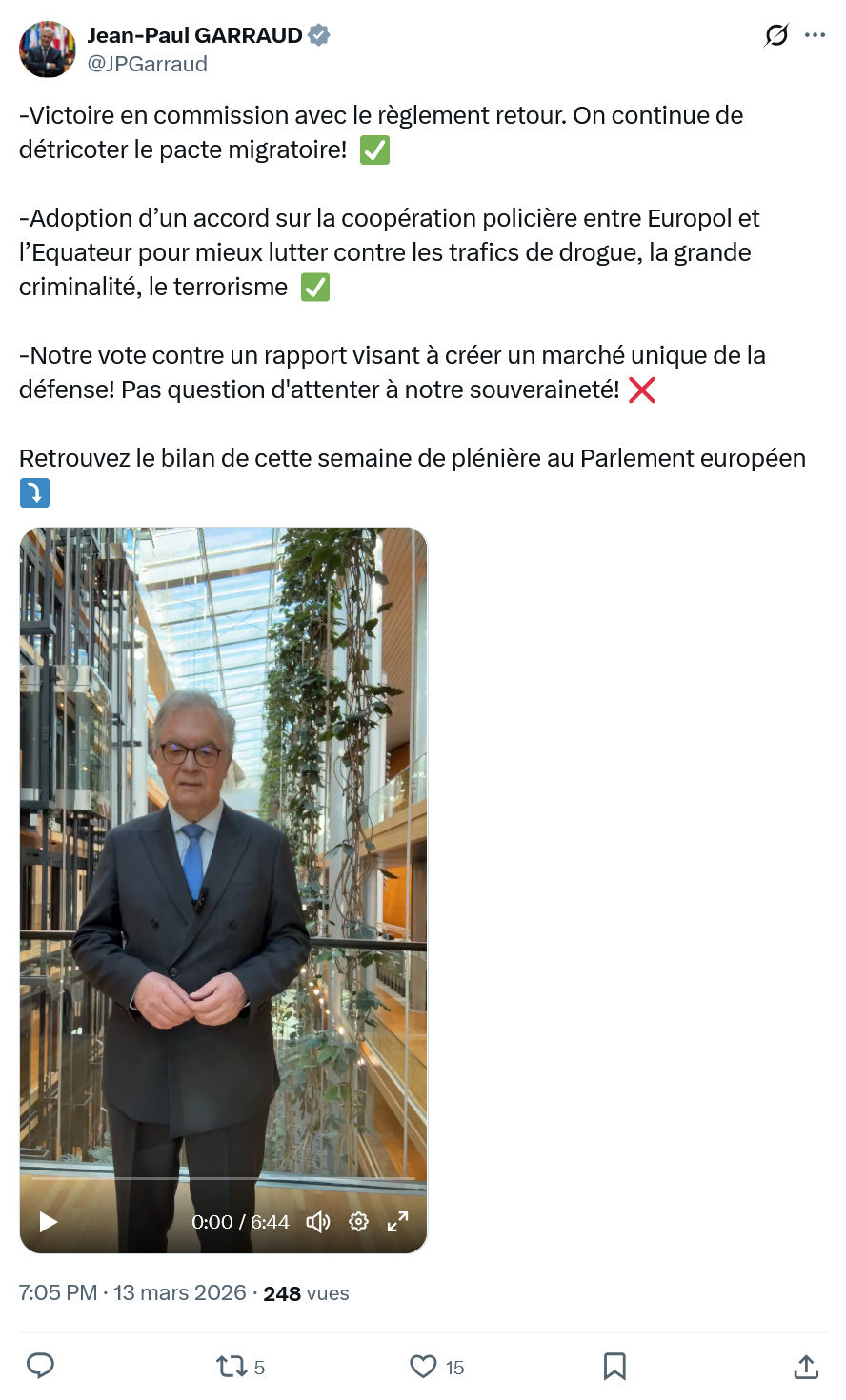 Jean-Paul Garraud: Victoire en commission avec…