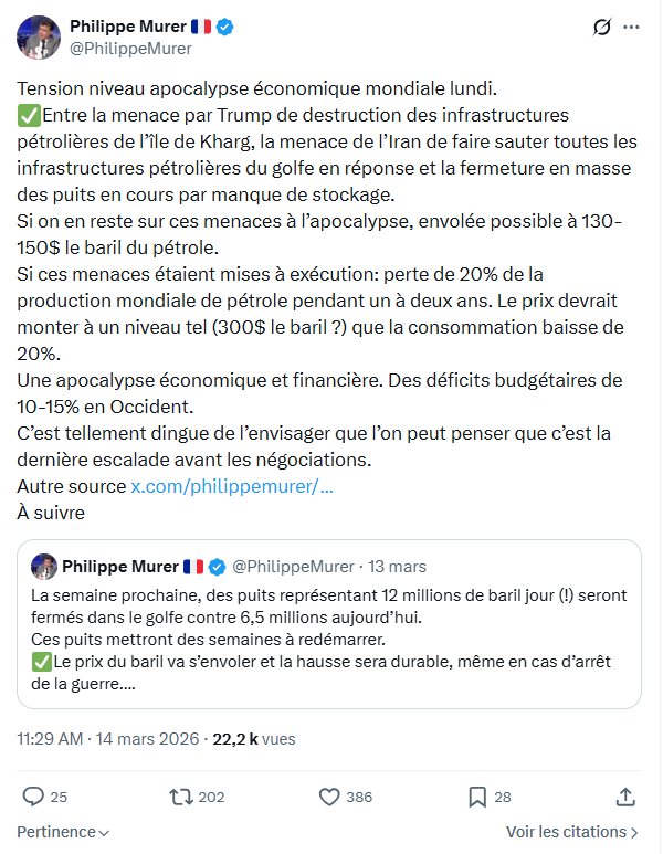 Philippe Murer: Tension niveau apocalypse économique…