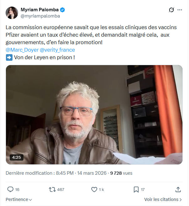 Myriam Palomba: La commission européenne savait…