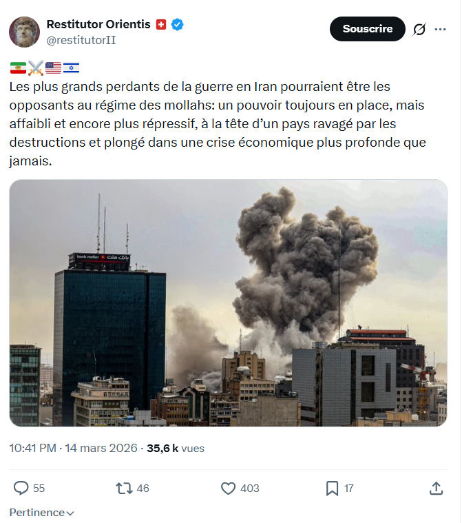 Restitutor Orientis: Les plus grands perdants…