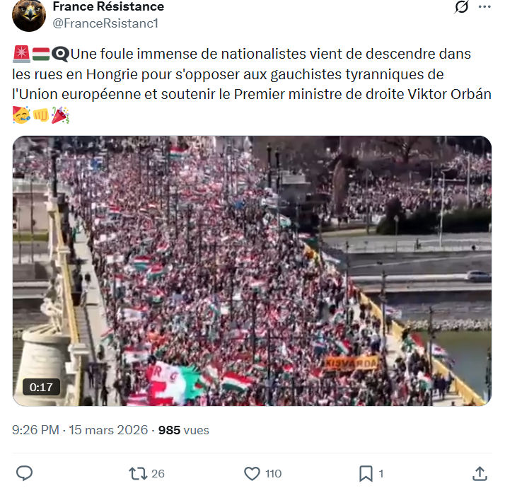 France Résistance: Une foule immense de nationalistes…