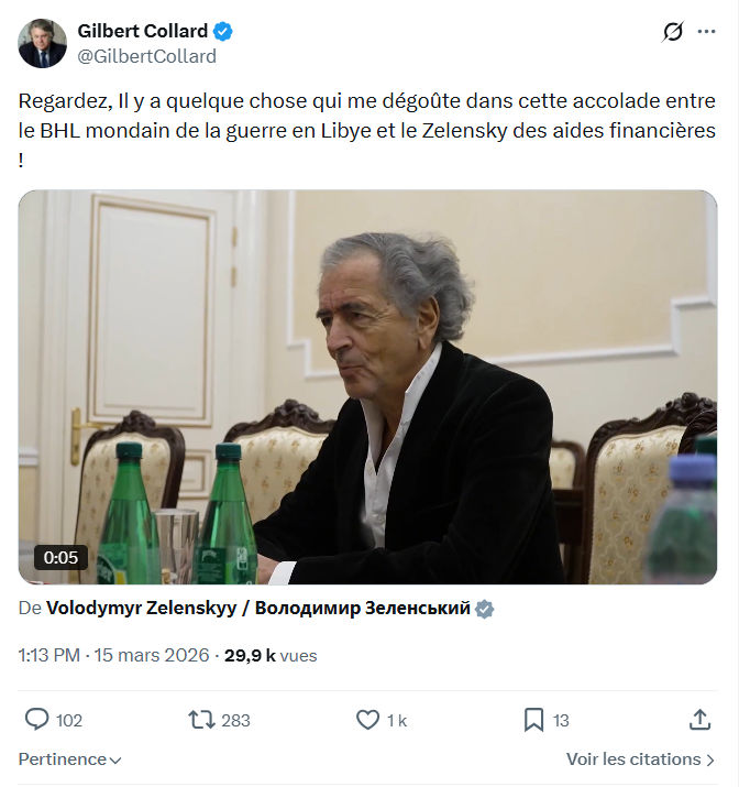 Gilbert Collard: Regardez, Il y a quelque chose qui me dégoûte…