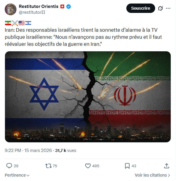 Restitutor Orientis: Iran: Des responsables…