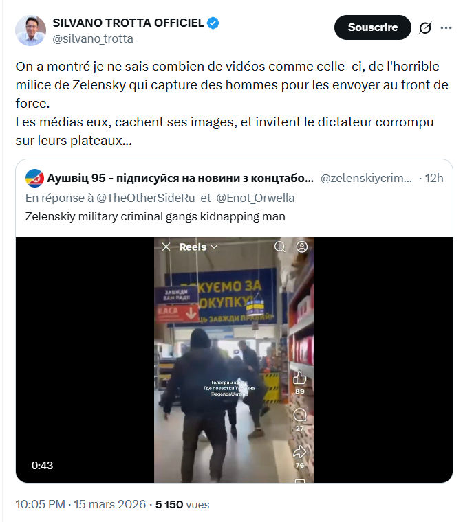 Silvano Trotta: On a montré je ne sais combien de vidéos…