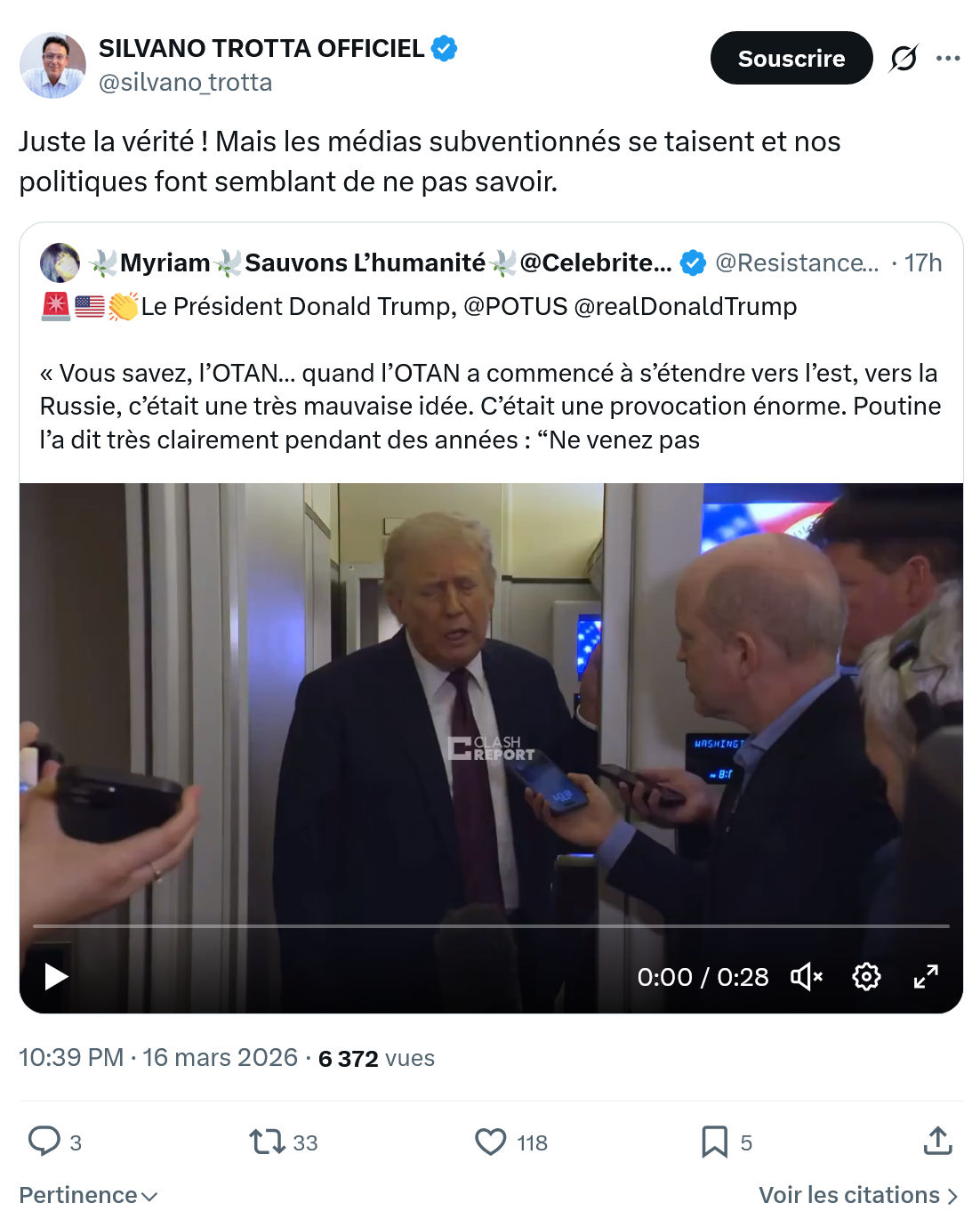 Silvano Trotta: Juste la vérité…