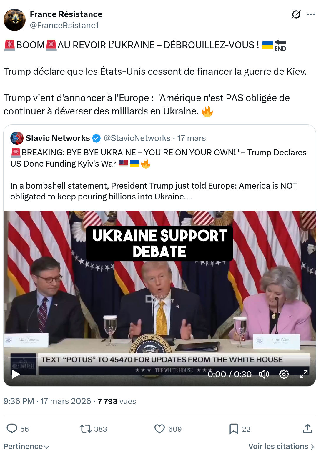 France Résistance: AU REVOIR L’UKRAINE…