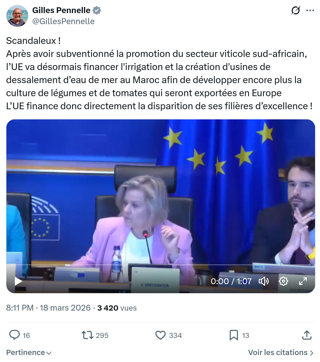 Gilles Pennelle: Scandaleux…