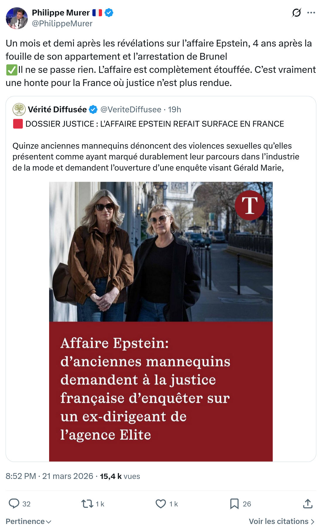 Philippe Murer: Un mois et demi après les révélations…