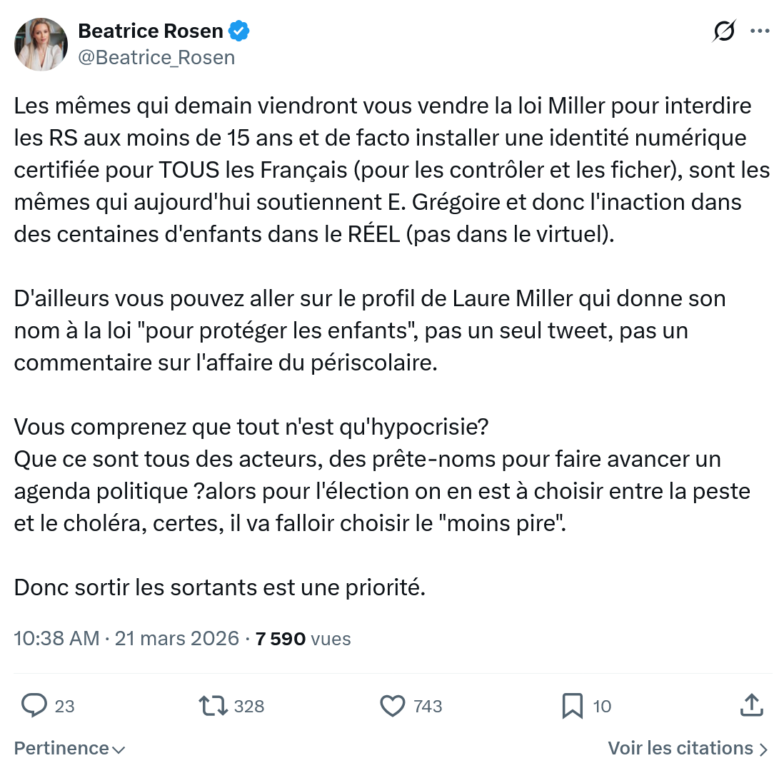 Béatrice Rosen: Les mêmes qui demain viendront…