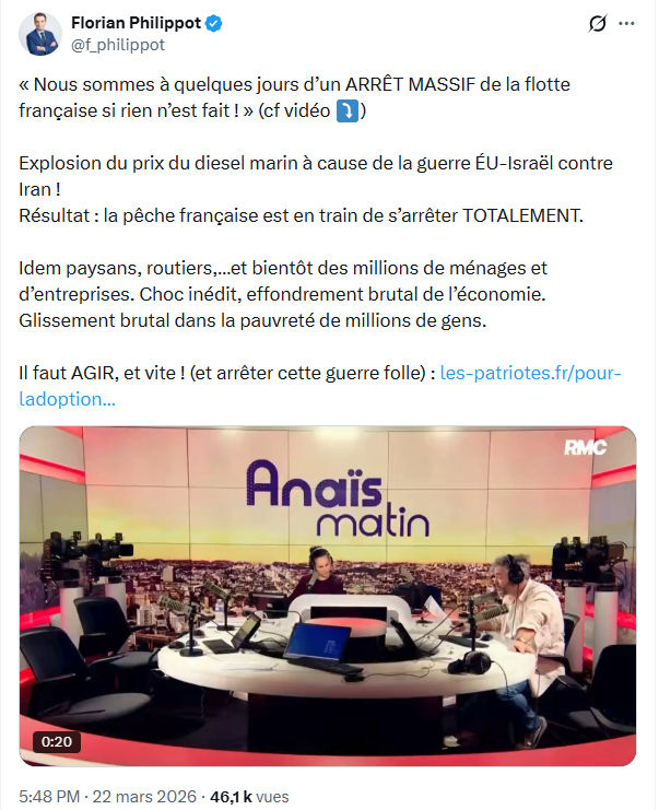 Florian Philippot: Nous sommes à quelques jours d’un ARRÊT MASSIF…