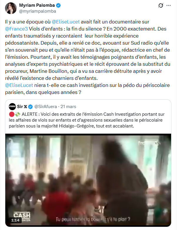 Myriam Palomba: Il y a une époque où @EliseLucet…