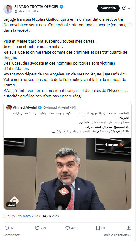 Silvano Trotta: Le juge français Nicolas Guillou…