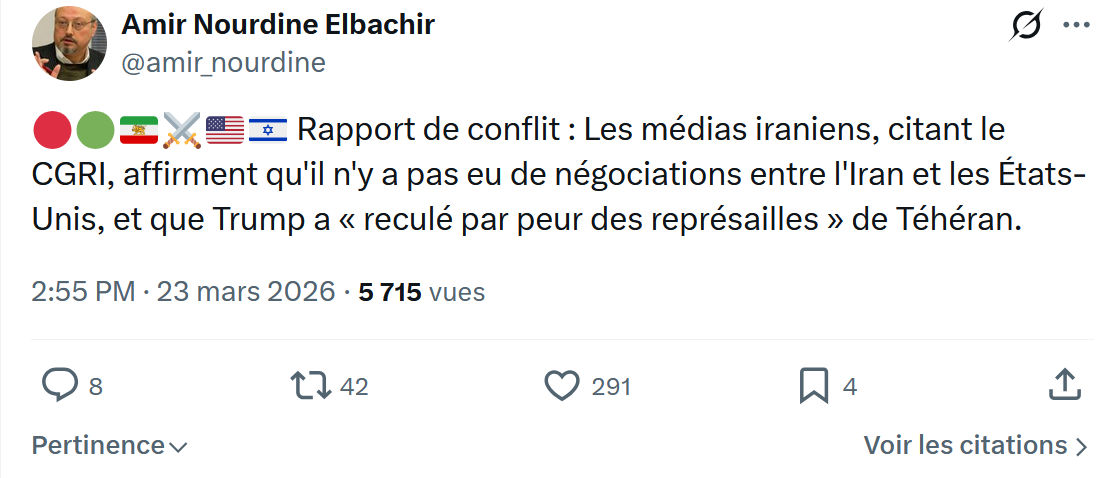 Amir Nourdine Elbachir: Rapport de conflit…