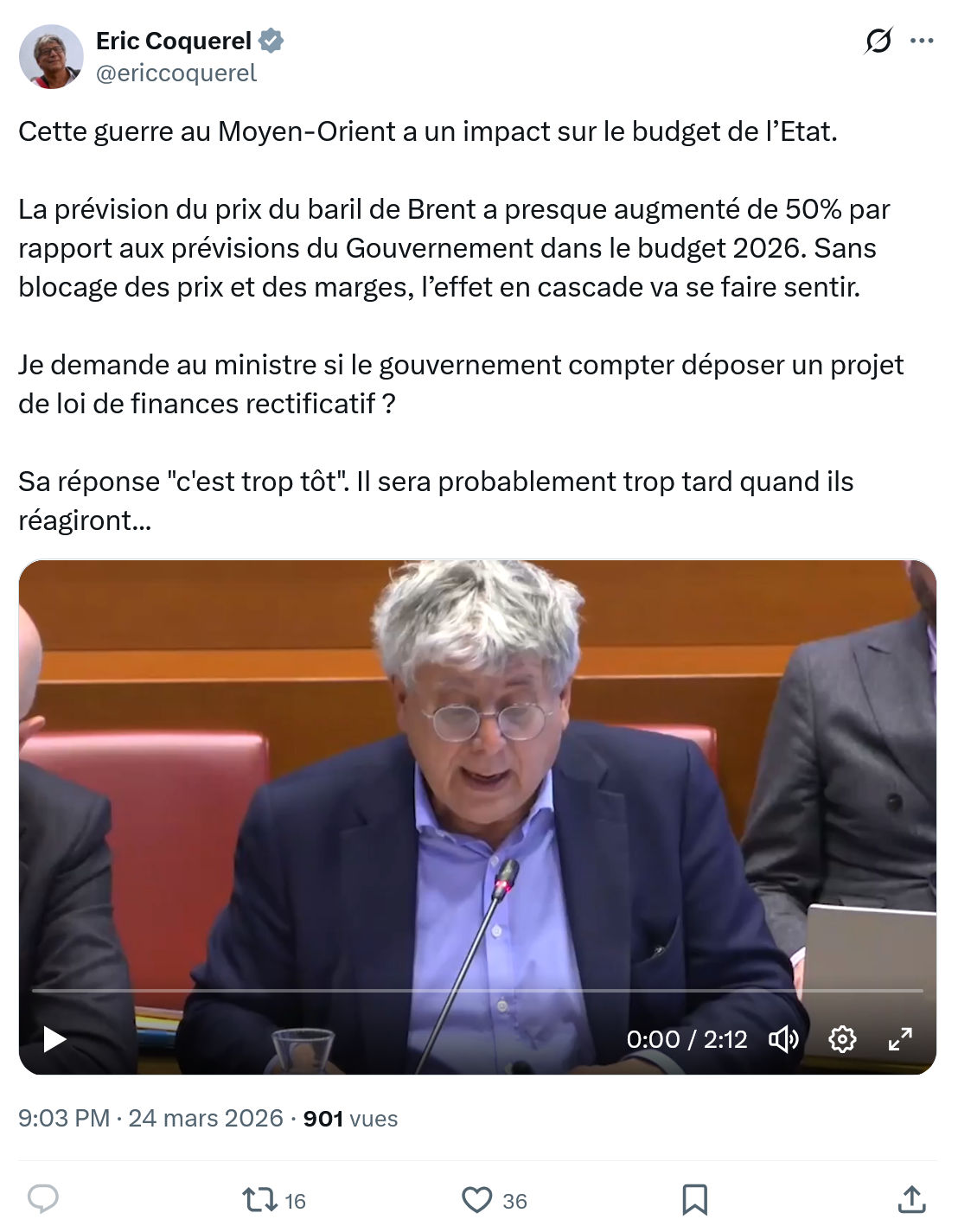 Eric Coquerel: Cette guerre au Moyen-Orient…