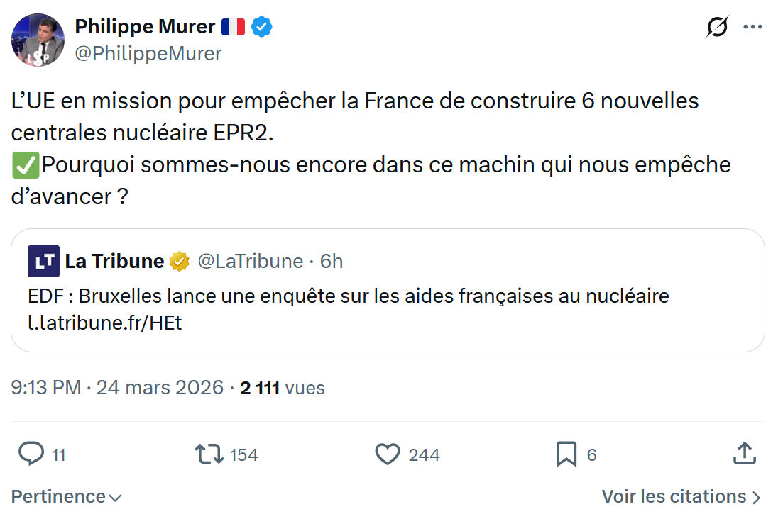 Philippe Murer: L’UE en mission pour empêcher la France…