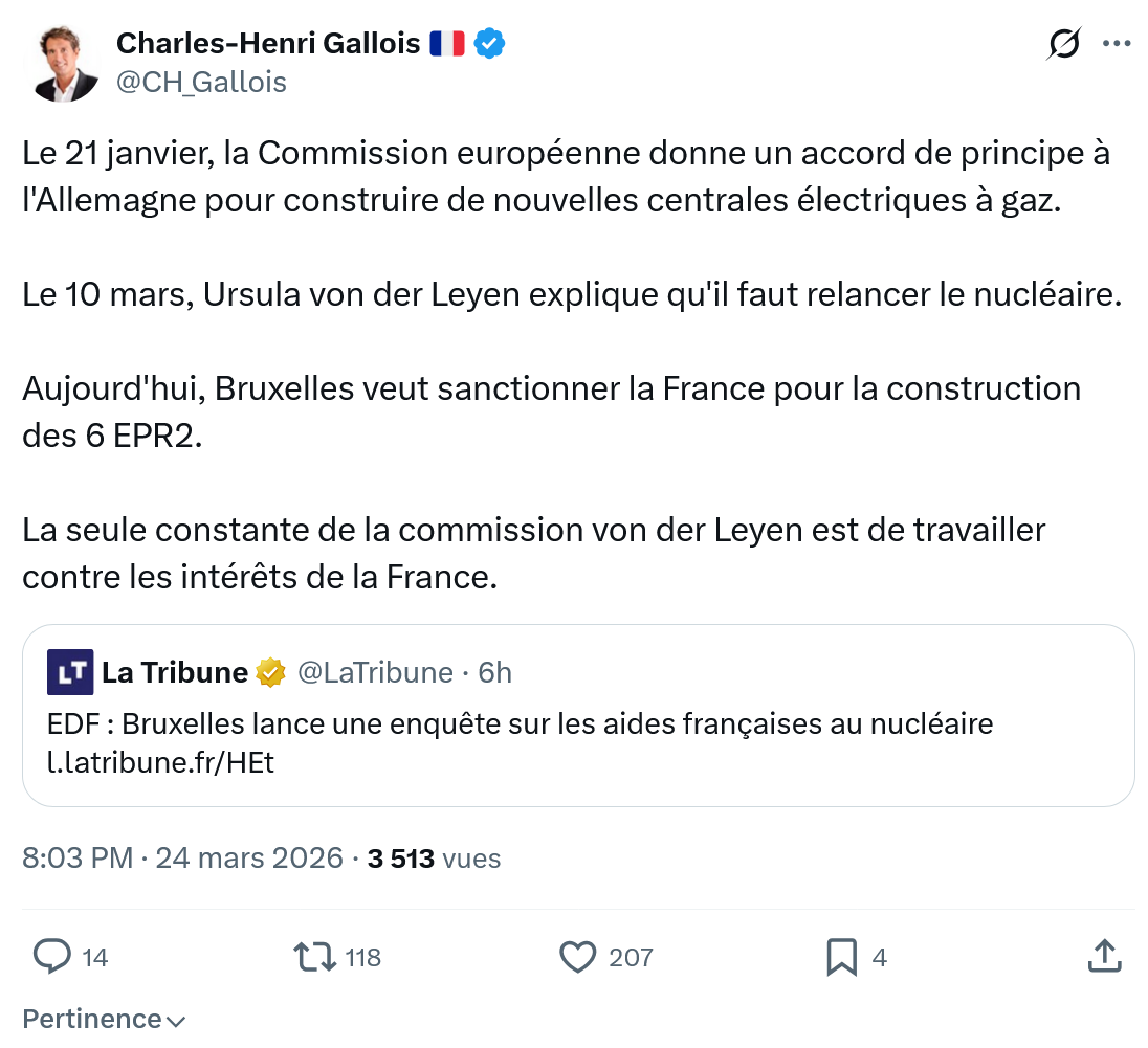 Charles-Henri Gallois: Le 21 janvier, la Commission européenne…